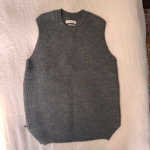 Isabel Marant Etoile Charcoal Knit Sleeveless Sweater